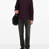 T-shirt a coste in viola Our legacy - uomo 