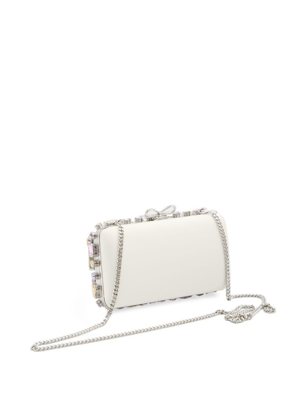 Clutch con cristalli in multicolor Self-Portrait - donna 