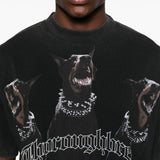 T-shirt Thoroughbred in nero Represent - uomo 