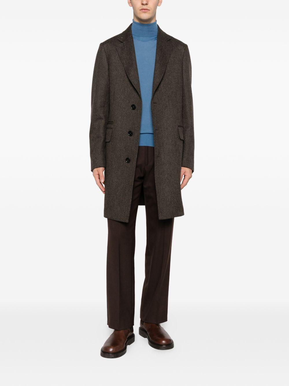 Maglione a collo alto in blu Kangra - uomo 
