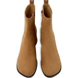 Stivaletti Kora con tacco largo in beige Camper - donna 