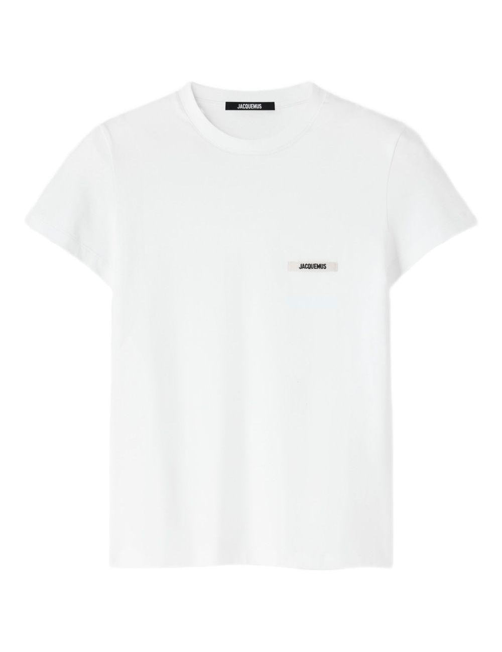 T-shirt con logo in bianco Jacquemus - donna 