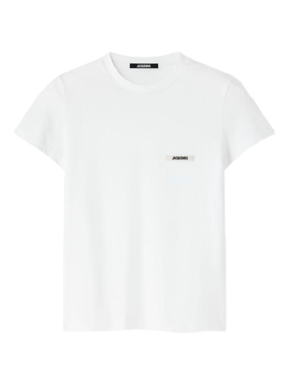 T-shirt con logo in bianco Jacquemus - donna 