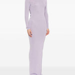 Abito corto in maglia fine in viola Self-portrait - donna 
