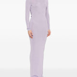 Abito corto in maglia fine in viola Self-portrait - donna 