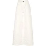 Jeans a gamba ampia in bianco Golden goose - donna 