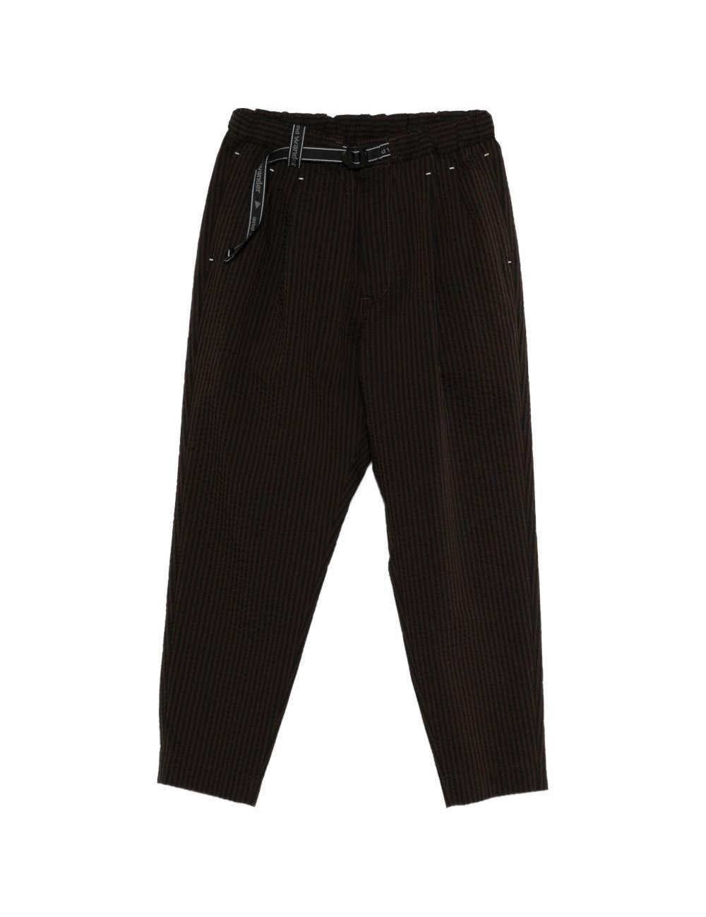 Pantaloni a righe in marrone and Wander - uomo 