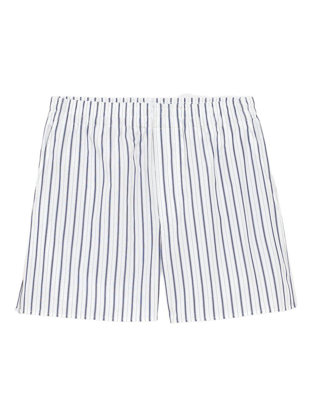Shorts con vita elasticizzata in bianco Ami paris - uomo 