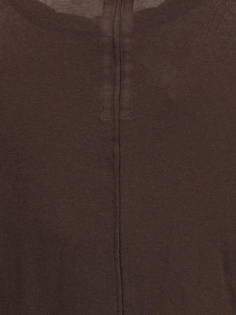 T-shirt a maniche lunghe in marrone Rick owens - donna 