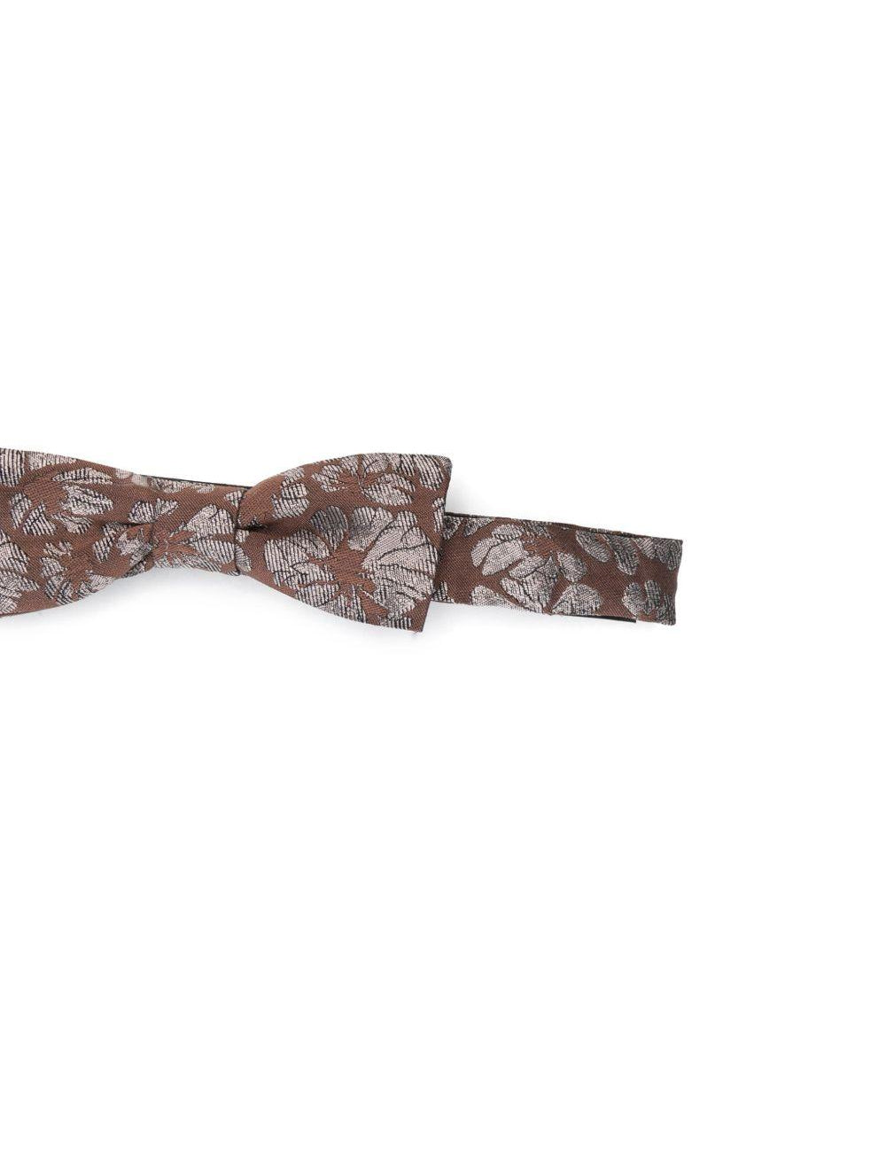 Papillon stampato in marrone Dries Van Noten - uomo 