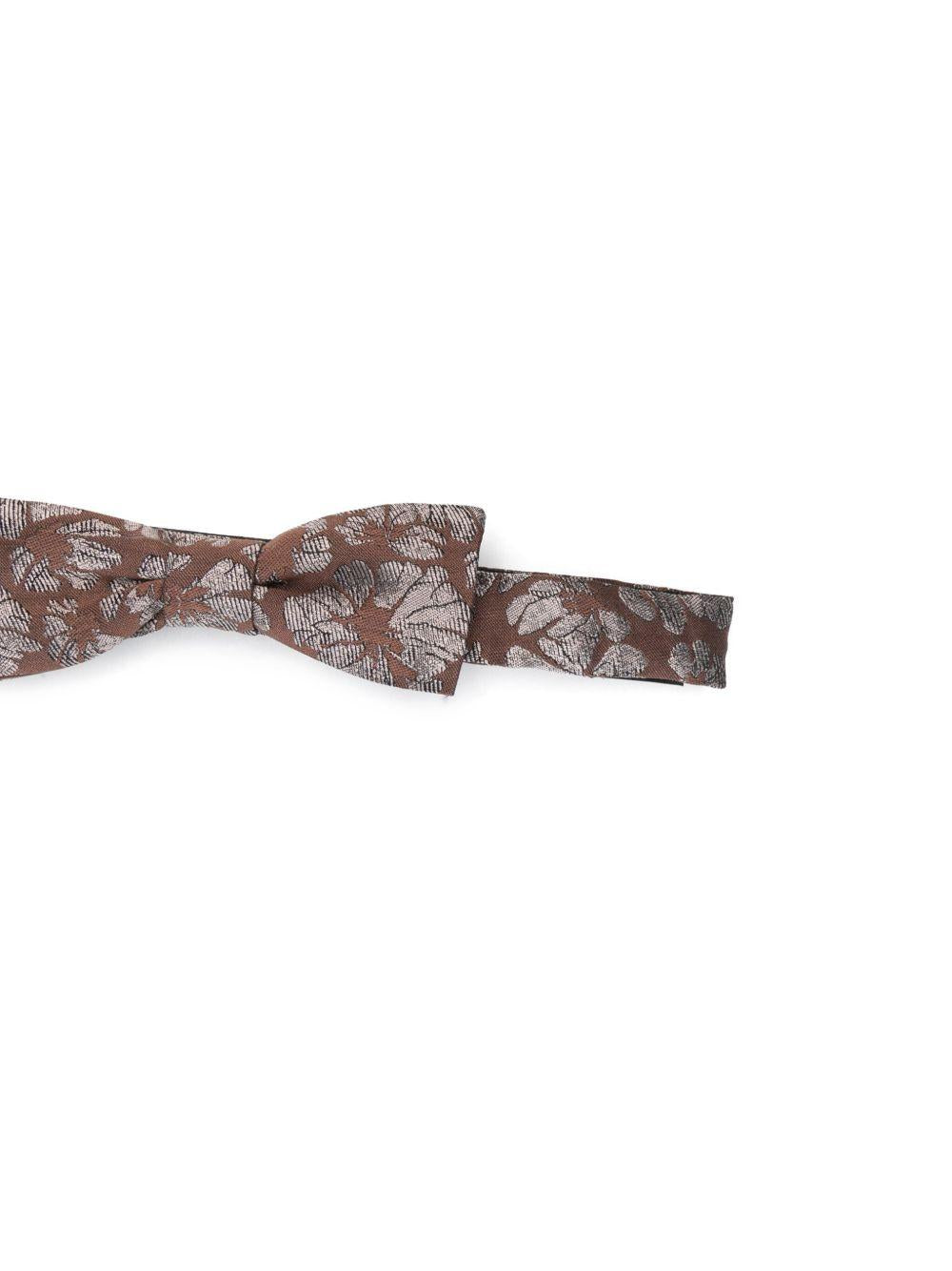 Papillon stampato in marrone Dries Van Noten - uomo 
