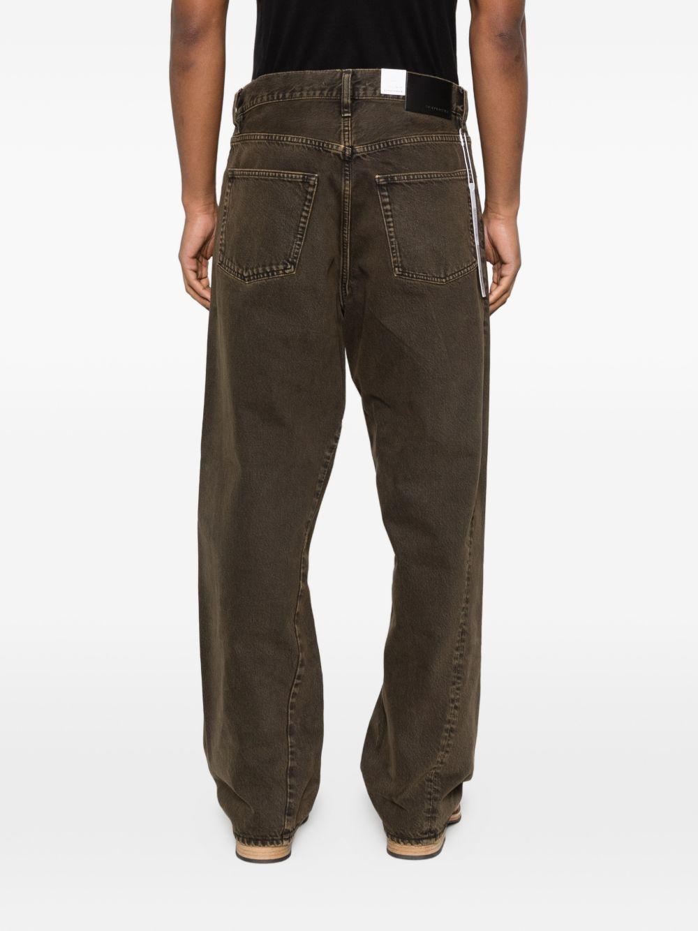 Jeans Wide Twist in nero Sunflower - uomo 