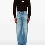 Jeans con cinque tasche in blu Mm6 maison margiela - uomo 