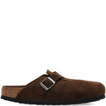 Mules Boston con fibbia e cinturino in marrone Birkenstock - unisex 