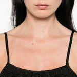 Crop top con dettaglio di lacci in nero Maurizio - donna 