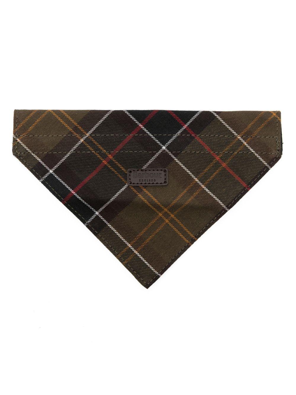 Bandana con applicazione per cani in verde Barbour - cane 