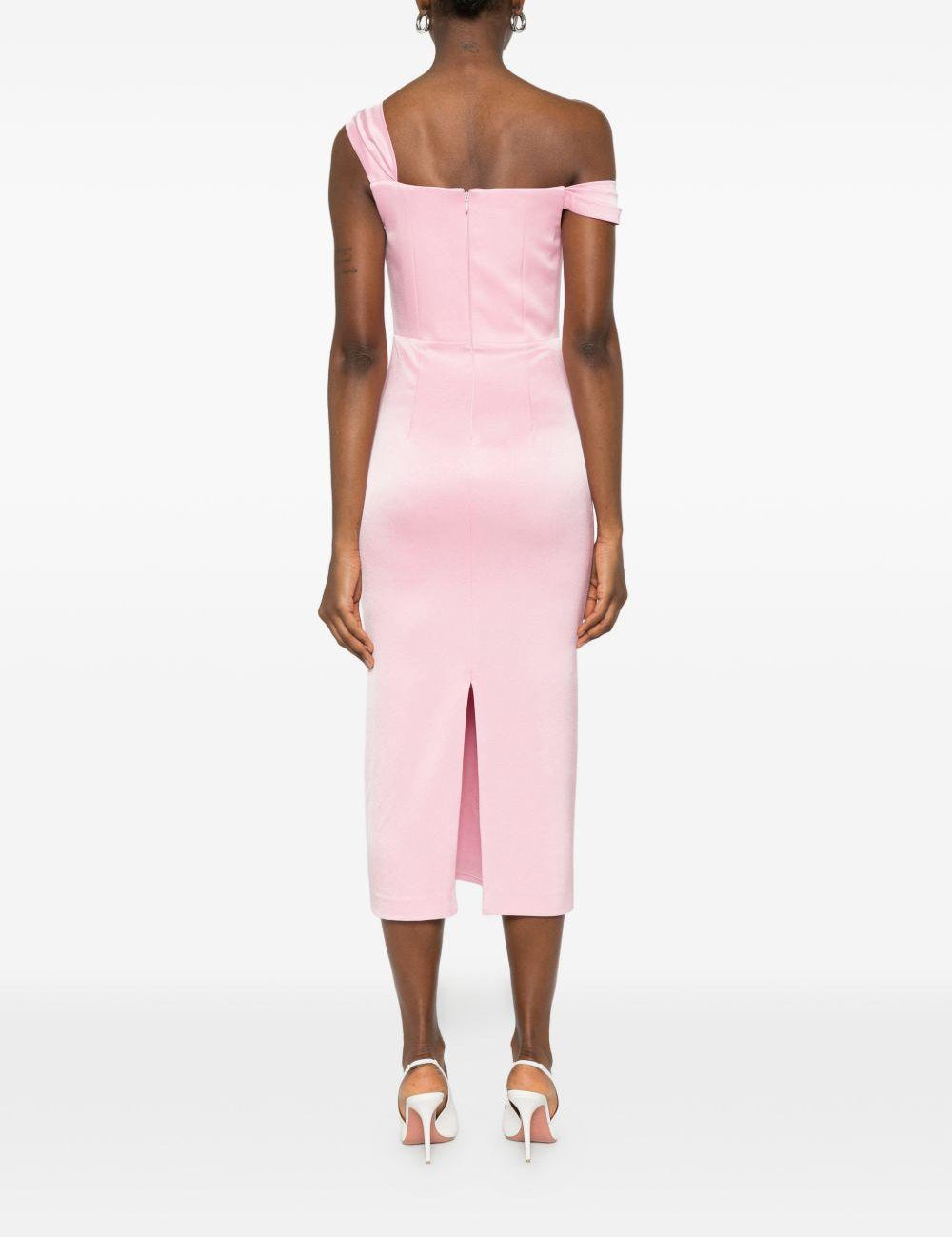 Abito satinato monospalla in rosa Alex perry - donna 