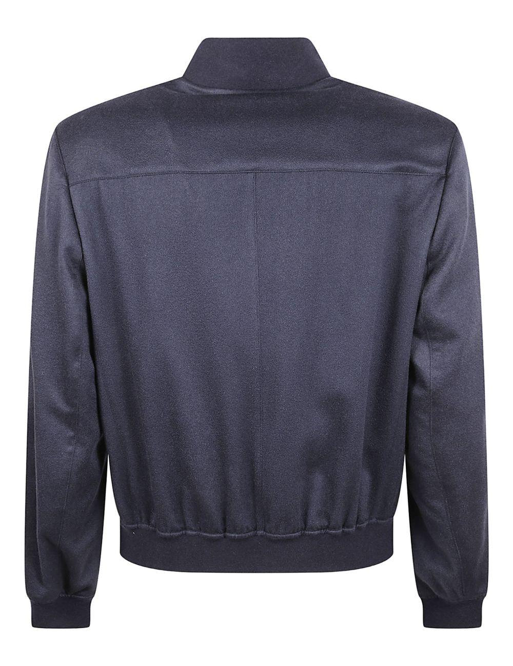 Bomber in cashmere blu Brunello Cucinelli - uomo 