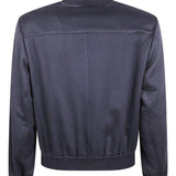 Bomber in cashmere blu Brunello Cucinelli - uomo 