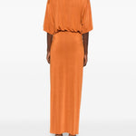 Abito drappeggiato con cut-out di Anja in arancione The andamane - donna 