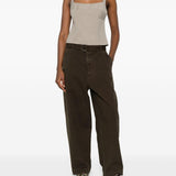 Pantaloni con cintura Gully in marrone Entire Studios - unisex 