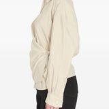 Camicia con chiusura laterale in beige Lemaire - donna 
