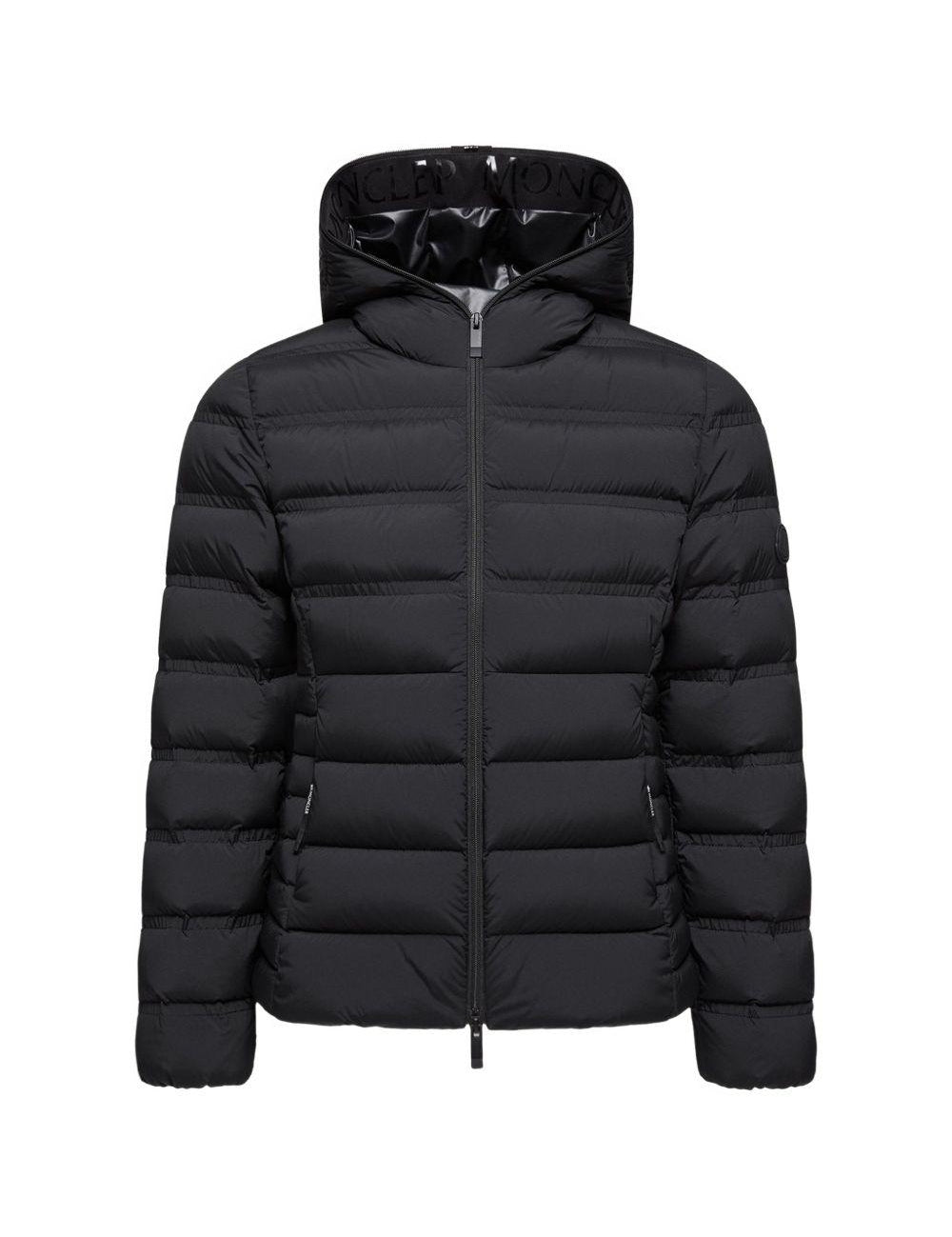 Piumino con cappuccio alete in nero Moncler - donna 