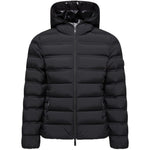 Piumino con cappuccio alete in nero Moncler - donna 