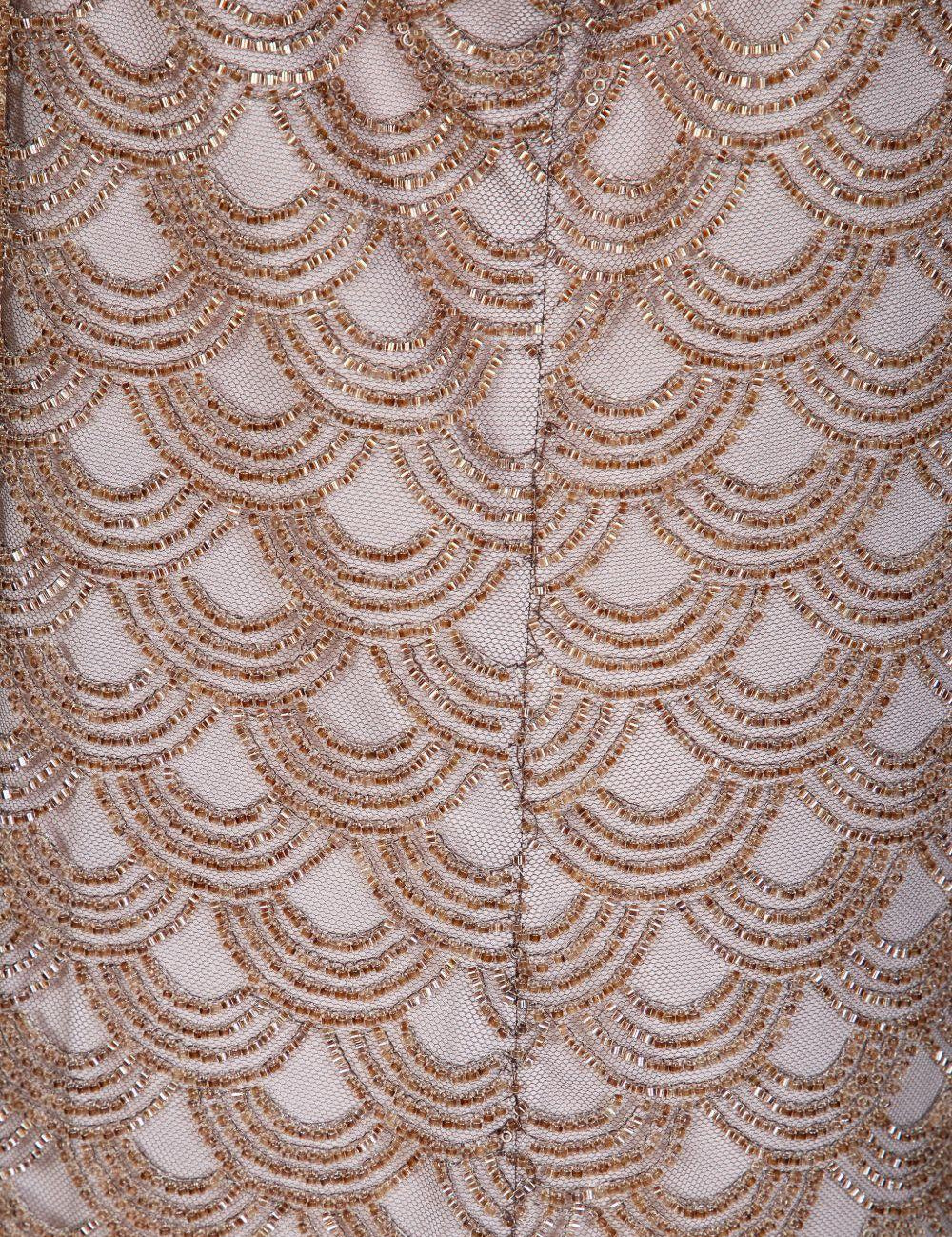 Abito mini con spalline sottili in oro ROTATE - donna 