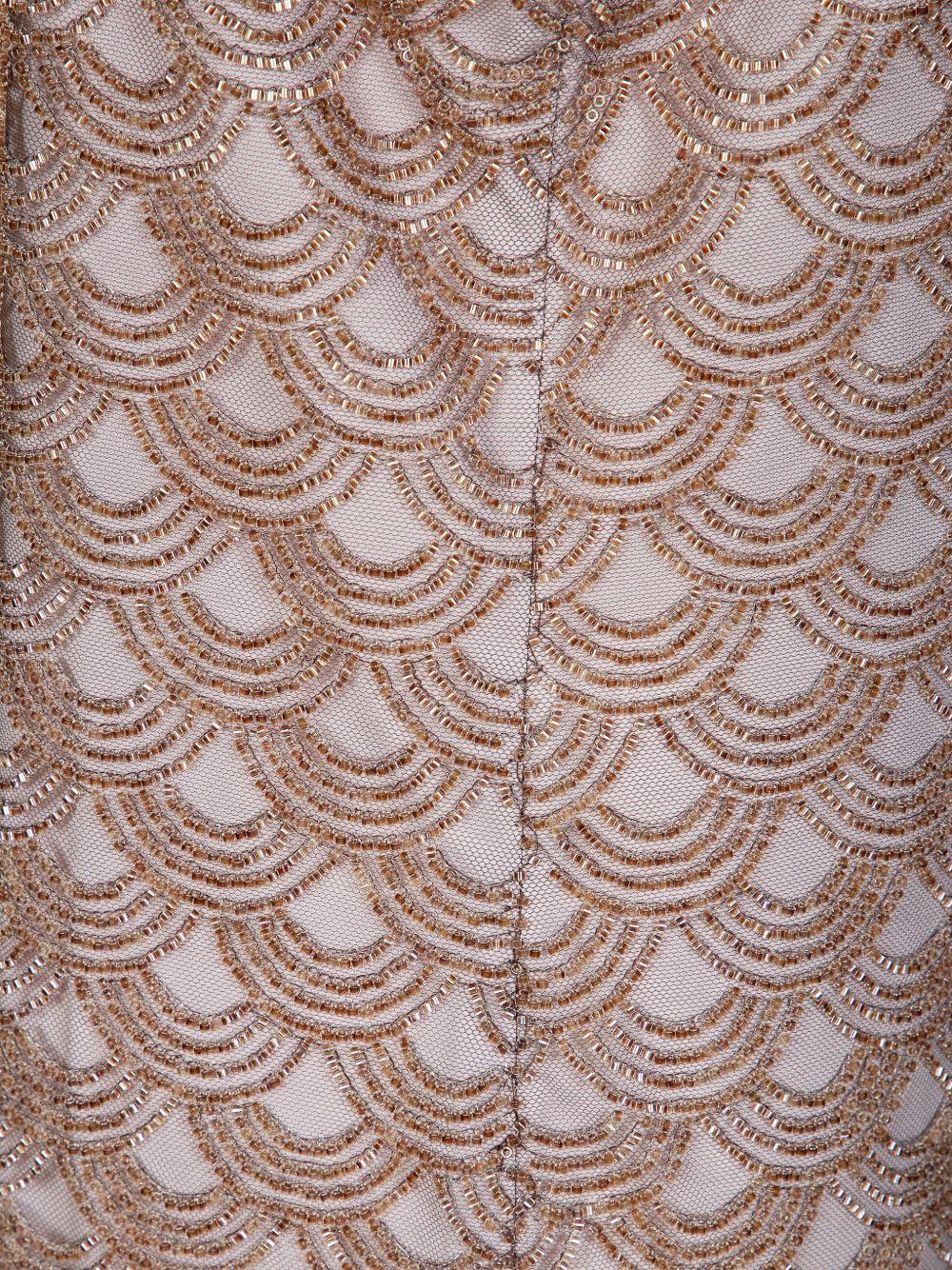 Abito mini con spalline sottili in oro ROTATE - donna 
