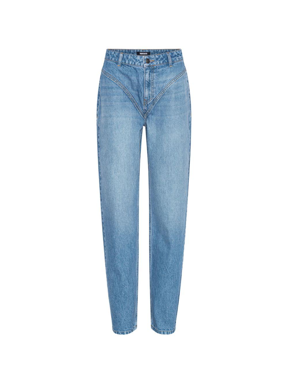 Jeans a vita alta in blu 