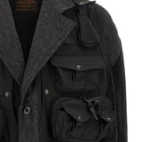 Cappotto patchwork Filson in nero  Junya Watanabe - uomo 