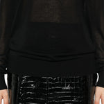 Maglione a girocollo in nero Toteme - donna 