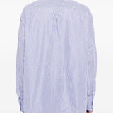 Camicia a righe con bottoni in blu Willy chavarria - uomo 