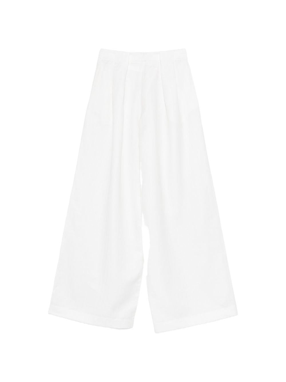 Pantaloni a gamba ampia in bianco Batakovic - donna 