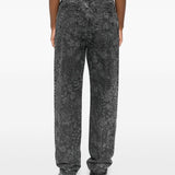 Jeans a gamba dritta in nero Golden goose - donna 
