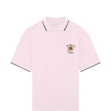 Polo con ricamo in rosa Drole de monsieur - uomo 