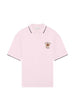 Polo con ricamo in rosa Drole de monsieur - uomo