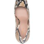 Decollete con tacco a punta quadrata in stampa animalier Le silla - donna 