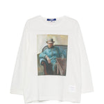 T-shirt a maniche lunghe in bianco Junya watanabe - uomo 