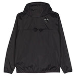 K-Way con cappuccio e logo in nero Comme des garcons play x k-way - unisex 