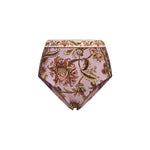 Slip bikini a vita alta Aster in rosa 