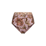Slip bikini a vita alta Aster in rosa 
