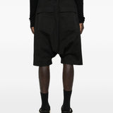 Bermuda con cavallo basso in nero Rick owens - uomo 