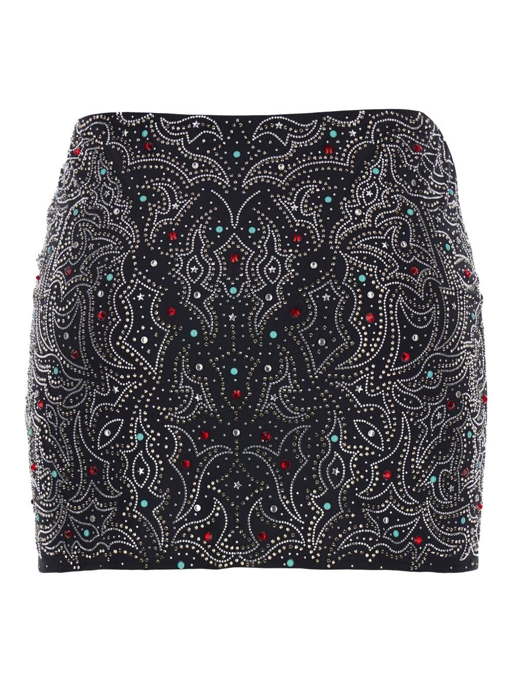 Gonna con paillettes in nero Venuja - donna 