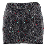 Gonna con paillettes in nero Venuja - donna 