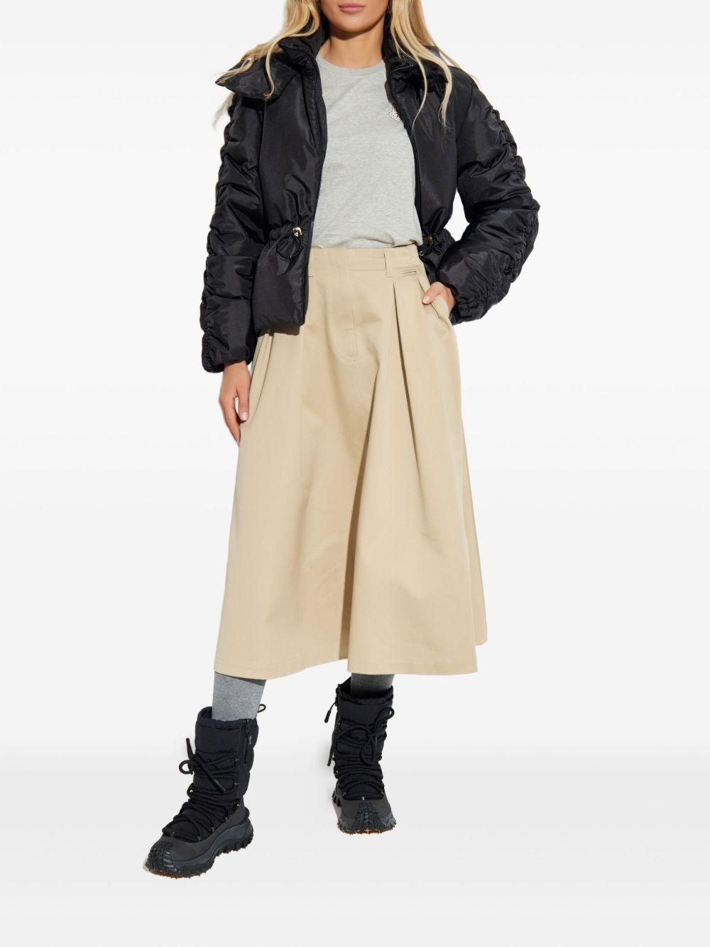 Piumino Louviere con cappuccio in nero Moncler - donna 
