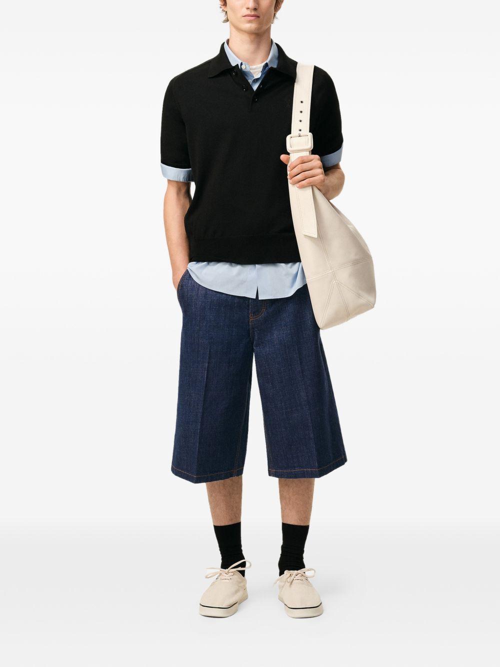 Blue five-pocket denim shorts Ami paris - uomo 