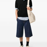 Blue five-pocket denim shorts Ami paris - uomo 