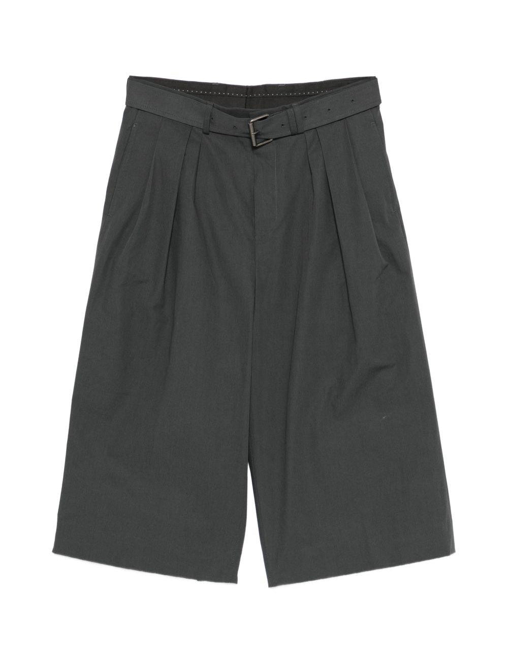 Pantaloncini con cintura e pieghe frontali in grigio Dries van noten - uomo 